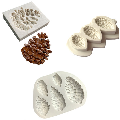 1 Piece Pine cones Shape Sugarcraft Silicone mold fondant mold cake decorating tools chocolate mold ► Photo 1/6