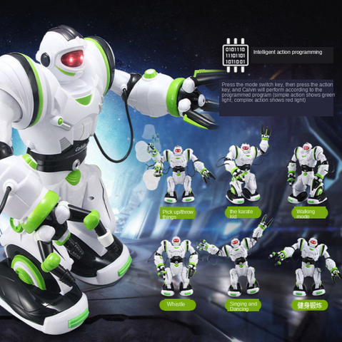 2022 NEW Intelligent Remote Control Fighting Robot  With LED Light Touch Robot Sing And Dance Programming Mode  Educational Toys ► Photo 1/6