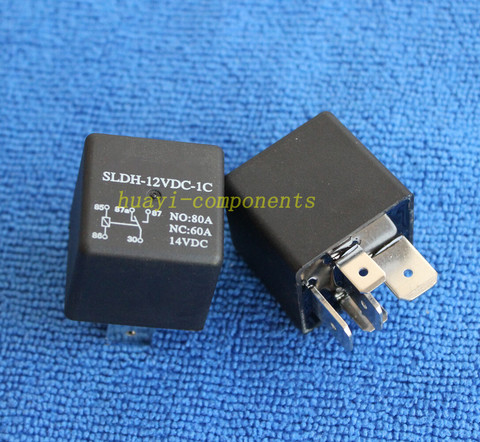 1PCS SLDH-12VDC-1C 1.6W High Power Relay NO 80A NC 60A 5pin Automotive Relay ► Photo 1/1