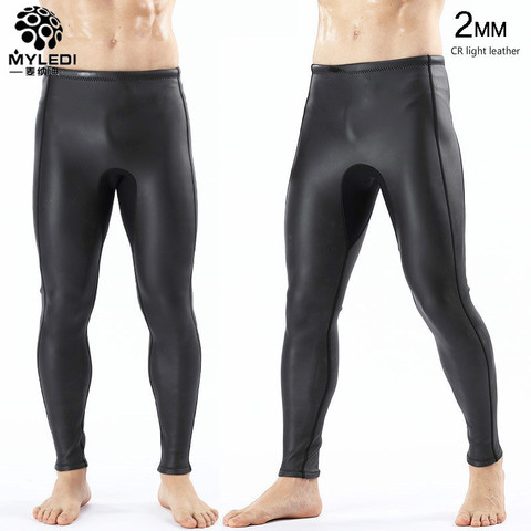 Mens 2mm Triathlon CR  smooth skin YAMAMOTO neoprene wetsuit pants diving long/shorts pant extra elastic for rash guard kayak ► Photo 1/6