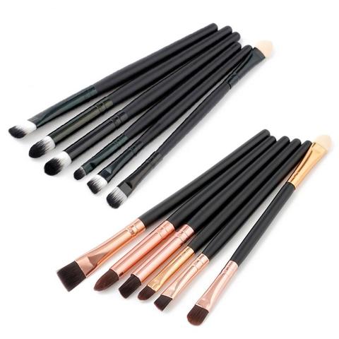 6PCS Make up Brushes Set Eye Shadow Liner Blusher Face Powder Foundation