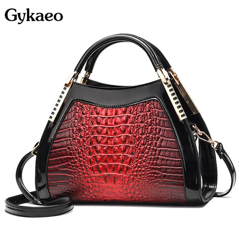 Gykaeo New Luxury Handbags Women Bags Designer Fashion Crocodile Pattern Shoulder Bag Ladies Party Messenger Bags Bolsa Feminina ► Photo 1/6