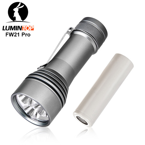 Lumintop FW21 PRO 21700 flashlight with 3 x 50.2 LED 10000 lumens electronic tail switch flashlight ► Photo 1/6