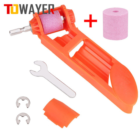 Towayer 1 Set Corundum Grinding Wheel Drill Bit Sharpener Titanium Drill Portable Drill Bit Powered Tool Parts Dropshipping ► Photo 1/6