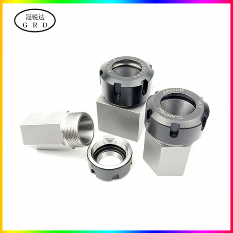 100% new Hard Steel Hex er25 er32 er40 Square Collet Chuck Holder Block CNC lathe tool holder for cnc lathe engraving machine ► Photo 1/6