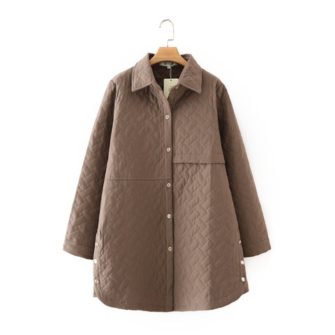 Oversize Women's Quilted Coats 2022 Autumn And Winter New Loose mid-length Casual Keeps Warm Jacket ► Photo 1/6