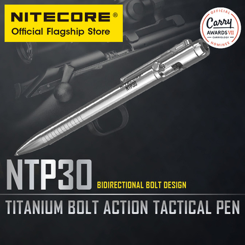 NITECORE NTP30 titanium alloy writing emergency broken window defense multifunctional tactical pen. ► Photo 1/5