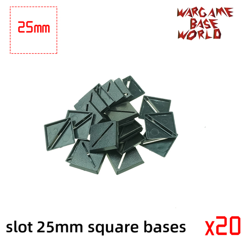 wargame base world - slot 25mm square bases ► Photo 1/5