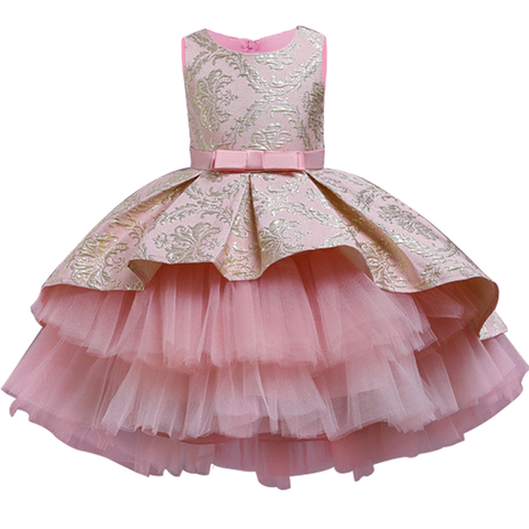 2022High Quality Party Girls Dress butterfly Lace Elegant Christmas Kids Dresses For Girls Clothes Children Kids Wedding Dress ► Photo 1/6