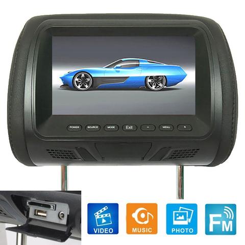 Universal 7 Inch Car Headrest Monitor Rear Seat Entertainment Multi-function Player Car Accessories Supplies Products ► Photo 1/6