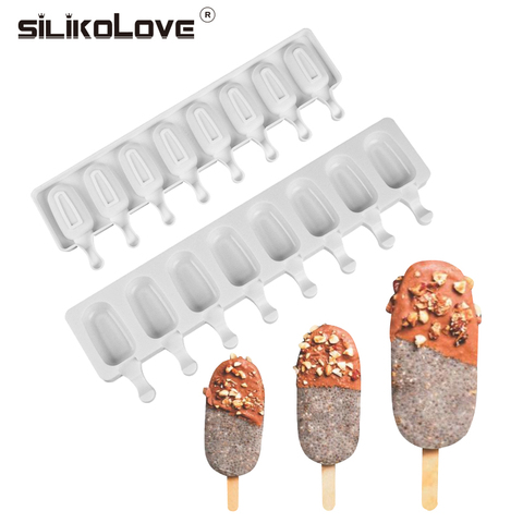 8 Grids Ice Cream Mold Ice Mould Handmade Dessert Popsicle Mold