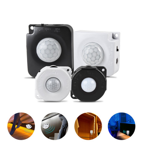 Time Adjustable 5V 12V 24V PIR Motion Sensor DC Movement Detector Activated Switch Automatic ON OFF Motion Sensor Light Switch ► Photo 1/6