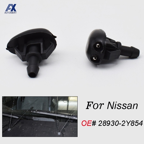 2Pcs Front Wiper Washer Nozzles Jet For Isuzu D-Max For Nissan Altima L31 Xterra WD22 X-Trail T30 Frontier D22 Pulsar N15 ► Photo 1/4