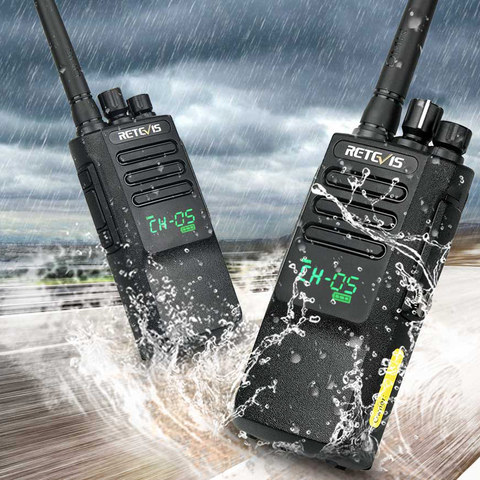 2pcs High Power DMR Radio Digital IP67 Waterproof Walkie Talkie Retevis RT50 Display UHF VOX Portable For Factory Warehouse Farm ► Photo 1/6