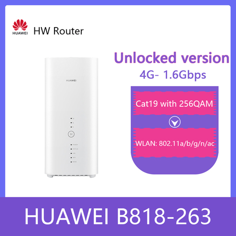 Unlocked Huawei B818 B818-263 4G Router 3 Prime LTE CAT19 Router 4G B1/3/5/7/8/20/26/28/32/38/40/41/42/43 Wirless CPE Router ► Photo 1/6