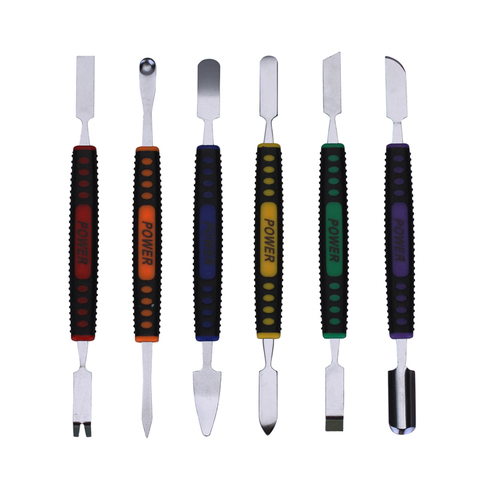 6pcs Dual Ends Metal Spudger Set for iPhone iPad Tablet Mobile Phone Prying Opening Repair Tool Kit ► Photo 1/6