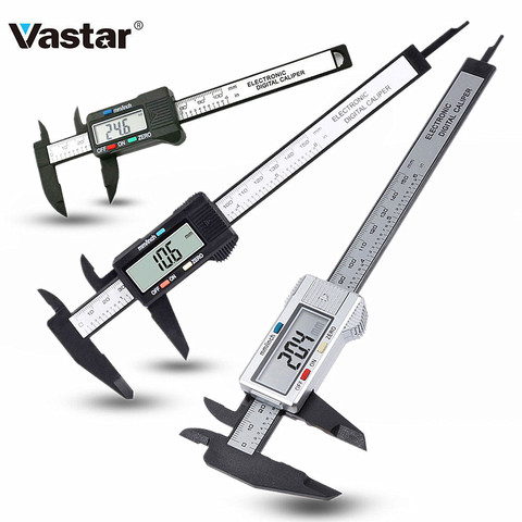 150mm 100mm Digital Vernier Caliper Accurate Caliper Carbon Electronic Calipers Measuring Instrument, Use Button Battery ► Photo 1/6