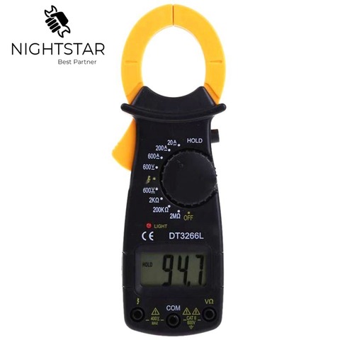 Digital Amper Clamp Meter Multimeter Current Clamp Pincers Voltmeter Ammeter AC DC Ohm Current Voltage Tester DT-3266L ► Photo 1/6