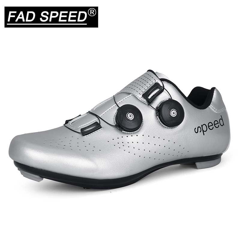 Ultralight Cycling Shoes Men SPD Road Bike Sneakers Self-locking Bicycle Shoes 