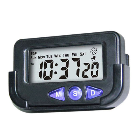 Mini Digital Car Electronic Travel Alarm Clock Time Date Automotive Stopwatch Mini Digital Car Electronic Travel Alarm Clock ► Photo 1/3