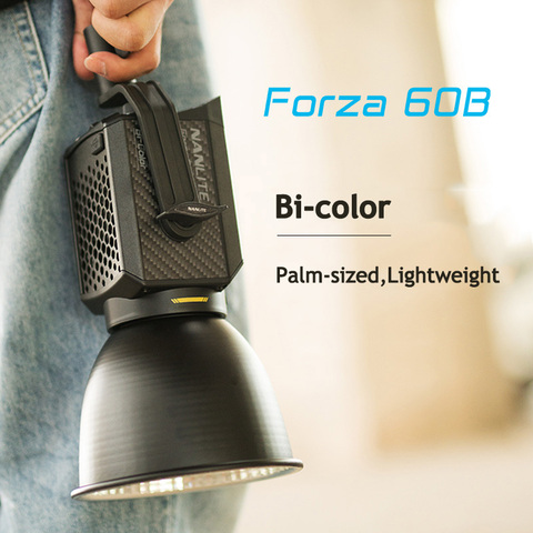 Nanguang Nanlite Forza 60B 60w LED Light Bi-color 2700K-6500K Video Light Professional Studio Strobe Flash Lamp lighting 60w ► Photo 1/6