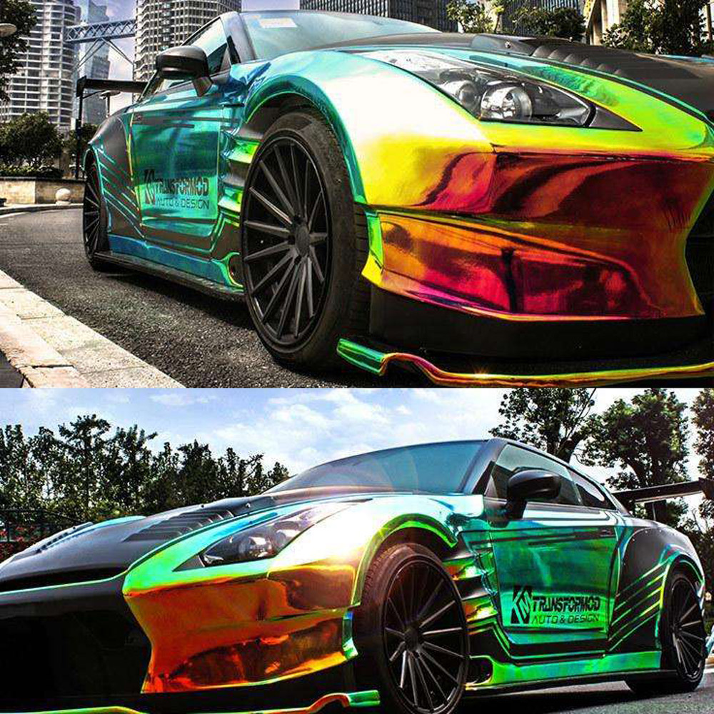 Metallic Laser Holographic Chameleon Green Car Interior Vinyl Wrap Film  Motorbike Decals Sheet Roll 135cmX160cm - Price history & Review, AliExpress Seller - AUMOHALL Car Decor Store