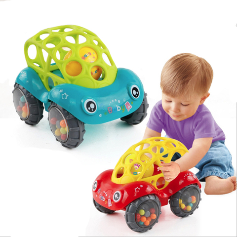 Baby Car Doll Toy Crib Mobile Bell Rings Grip Gutta Percha Hand Catching Ball s for Newborns 0-12 Months ► Photo 1/6
