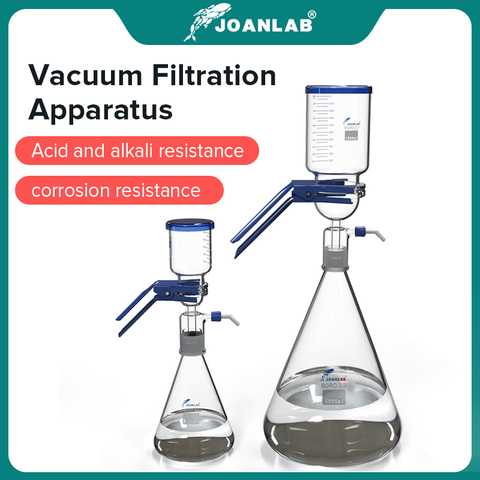 JOANLAB Official Store 1000ml 1L Vacuum Filtration Apparatus Laboratory Equipment Glass Sand Core Liquid Solvent Membrane Filter ► Photo 1/6