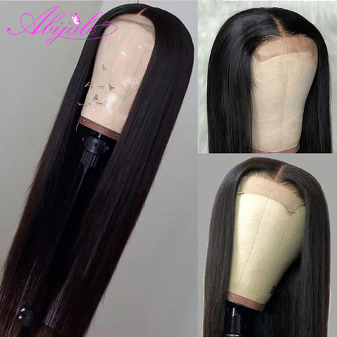 Abijale 13x4 Lace Front Human Hair Wigs 4x4 Lace Closure Wig Straight Human Hair Wigs PrePlucked Lace Frontal Wig Remy ► Photo 1/6