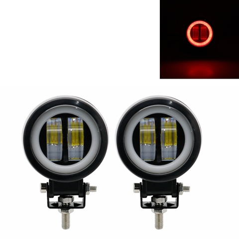 LED Fog Lamp Driving Daytime Off road Led Light Headlight 3'' 20W Motorcycle Halo Lamps For ATV 12V 24V SUV Worklight Beams ► Photo 1/6