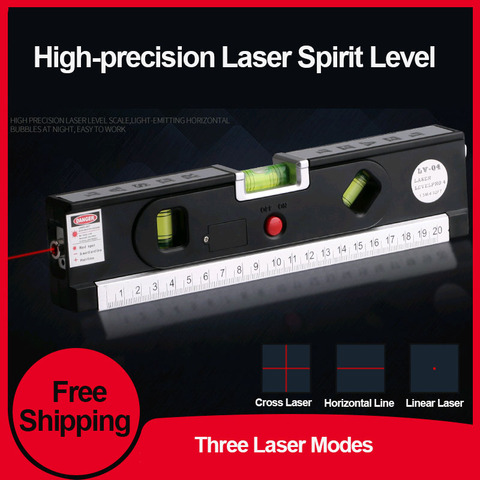 Laser Spirit Level Multifunctional Household Infrared Decoration Cross Line Right Angle Spirit Level  with Tripod ► Photo 1/6