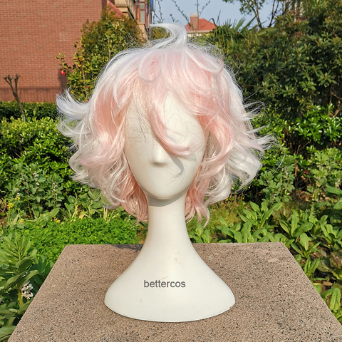 Komaeda Nagito Wig Danganronpa Cosplay Wig Anime Cosplay Hair Synthetic Heat Resistant Hair Komaeda Nagito Cosplay Wigs +Wig Cap ► Photo 1/6