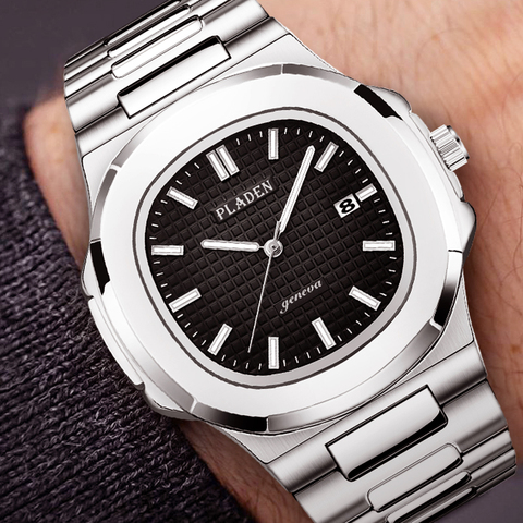 Classic Patek Men watch Luxury Top Brand Watch Fashion Black Male Watch Stainless Steel Nautilus Quartz Wristwatch Patek 5711 ► Photo 1/6