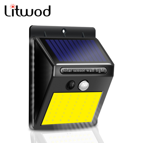 Solar Light Outdoor Led Wall Lamp 3 Modes Motion Sensor Street Light SMD2835 100 Built in Battery Sunlight Powered Waterproof ► Photo 1/6