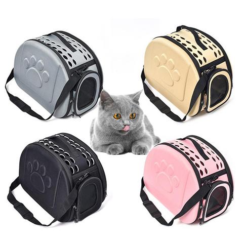 Dog Cat Carrier Cage Fashionable Breathable Foldable Pet Carrier Crossbody Bag ► Photo 1/6