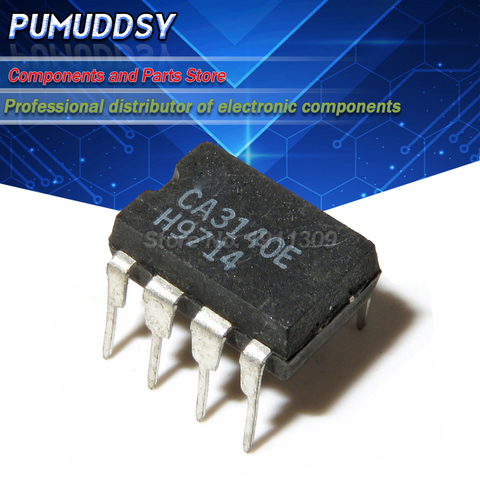 10PCS CA3140EZ DIP8 CA3140 DIP 4.5MHz, BiMOS Operational Amplifier with MOSFET Input/Bipolar Output CA3140E IC ► Photo 1/1