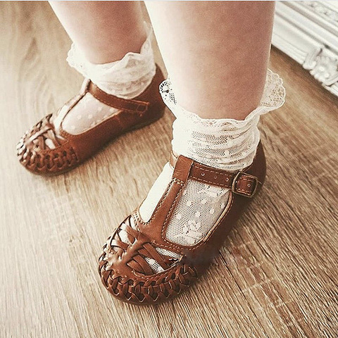 Vintage Kid's Toddler Breathable Transparent Floral Lace Socks For Boys Girls Children Hollow out Mesh Fishnet Socks Anklet Sox ► Photo 1/6