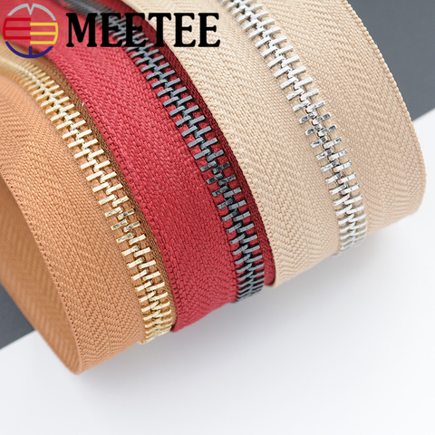 1/3Yard Meetee 5# Metal Zippers Open-End Tailor Garment Bags Home Sewing Crafts for Apparel Coat Clothes Zipper Repair Accessory ► Photo 1/6