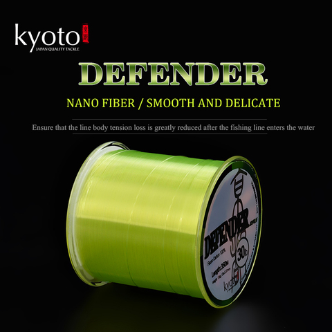 KYOTO DEFENDER Nylon Fishing Lines Fluorocarbon 100% 2.0#-8.0# 160m-720m Line Fishing Leader рыбалка аксесуары línea de pesca ► Photo 1/6