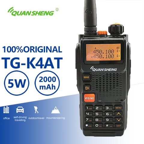 Quansheng TG-K4AT(UV) High Quality Walkie Talkie Dual Band Portable 2 Way Radio Ham Radio Comunicador Hf Transceiver Woki Toki ► Photo 1/1