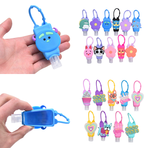 30ml Cute Silicone Mini Hand Sanitizer Hand Gel Holder Portable Safe Gel Holder Travel Shampoo Soap Dispenser Bottle ► Photo 1/6