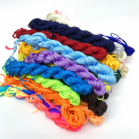 1mm 1.5mm Nylon Cord Thread Chinese Knot Macrame Cord Bracelet Braided String DIY Tassels Beading For Shamballa ► Photo 1/5