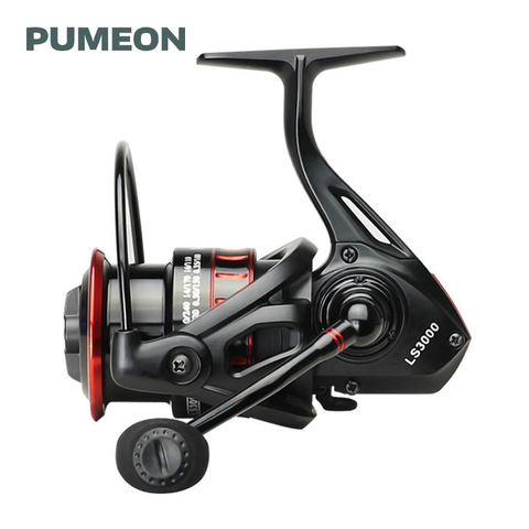 PUMEON Fishing Reel 12+1BB Gear Ratio 5.0:1 Max Drag 5KG Shallow Metal Spool Spinning Reel Saltwater Carp Fishing 2000-3000 ► Photo 1/6