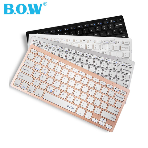 B.O.W Wire USB Keyboard Mini 78 Keys, Comfortable Quiet Typing  Small Ultra-Slim Silent For PC Computer with USB Port ► Photo 1/6