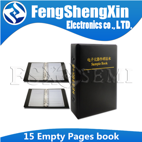 Resistor Capacitor Inductor IC SMD Components Empty Sample Book For 0402/0603/0805/1206 Electronic Component with 15 Empty Pages ► Photo 1/6