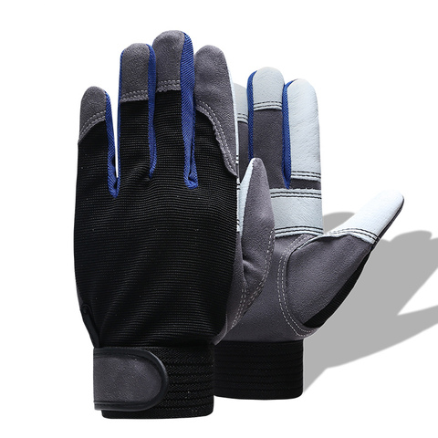 QIANGLEAF Brand Work Gloves Black White Stitching Safety Protection Wear Glove Hiking Bicycle Bike Cycling Winter Gloves 2710 ► Photo 1/5