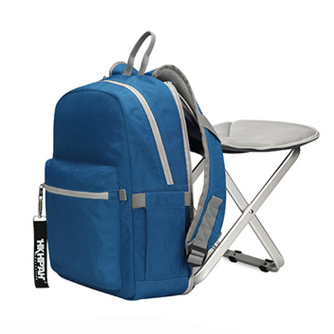 High Quality Backpack Chair Portable Camping Stool Foldable Chair with Double Layer Oxford Fabric Cooler Bag for Fishing Camping ► Photo 1/6