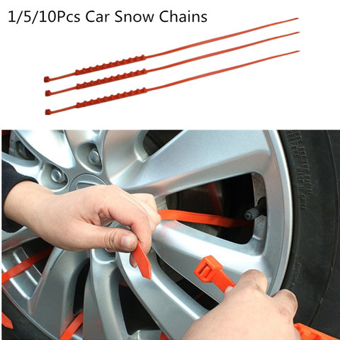 10pcs Car Snow Chain Tire Anti-skid Belt Emergency Plastic Anti