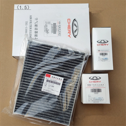 4pcs/set Filter set for Chery Tiggo 7 air filter&oil filter&fuel filter&cabin air filter ► Photo 1/4