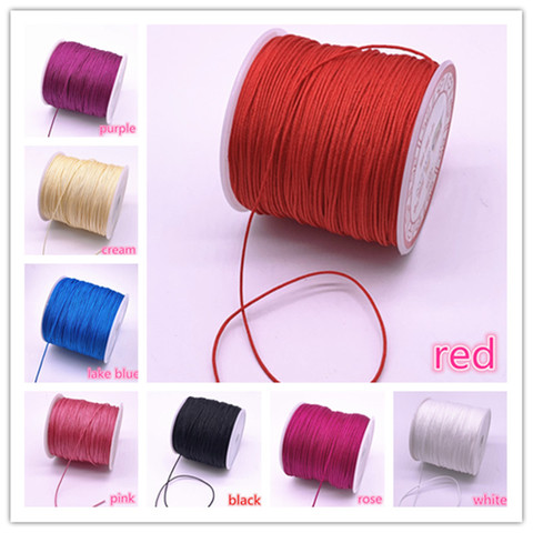 90Meters/roll 1.0mm Nylon Cord Thread Chinese Knot Macrame Cord Bracelet Braided String DIY Tassels Beading String Thread ► Photo 1/6